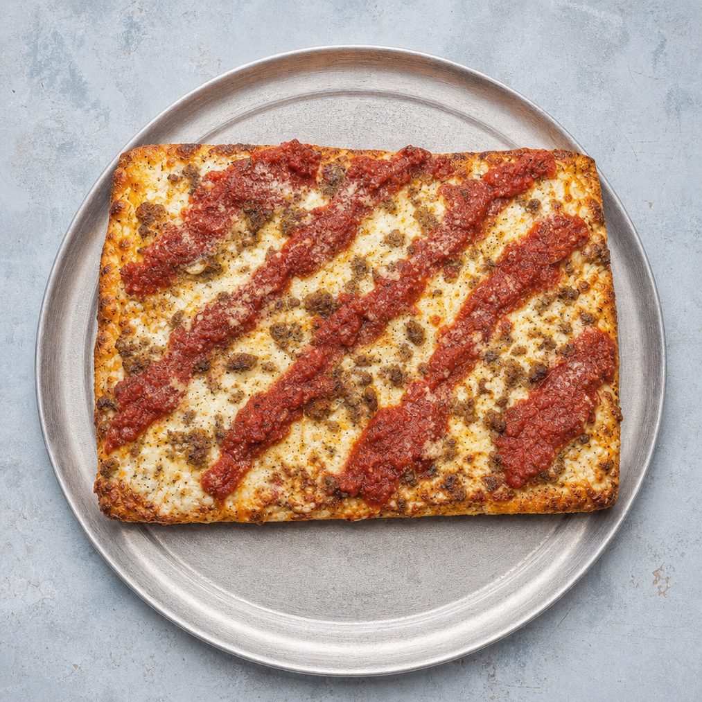 Sicilian Style Crust Pizza.