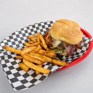 Bacon Cheeseburger w/ Garlic Parm Fries