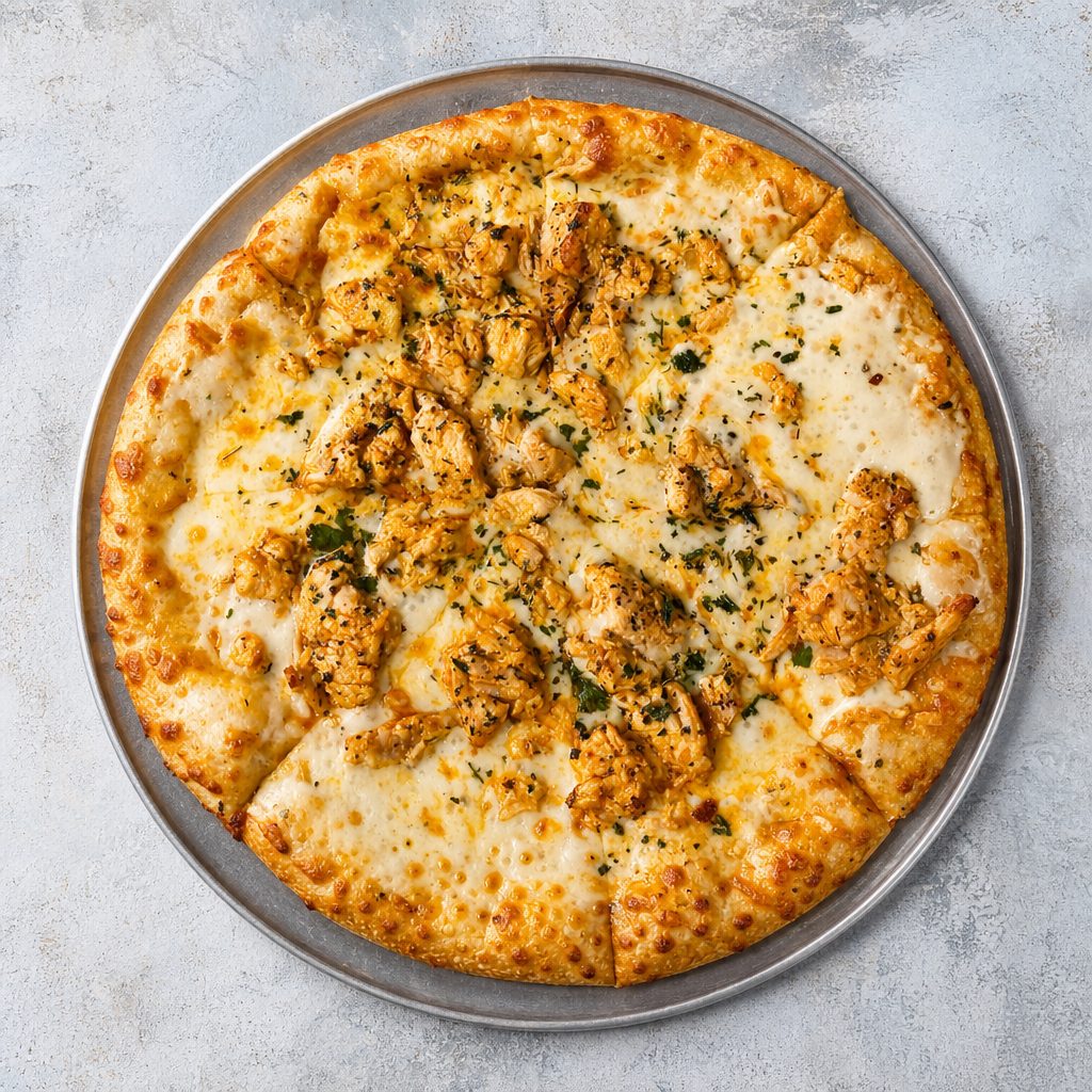 Small Chicken Wing Pizza.