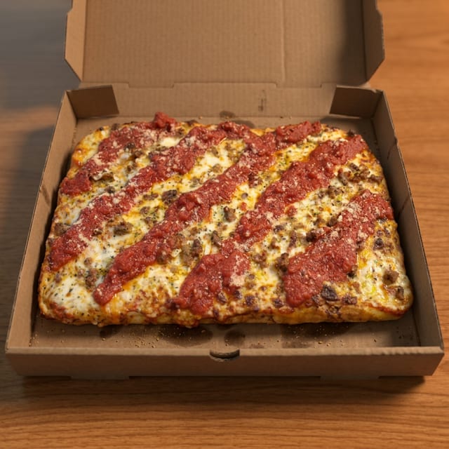 Sicilian Style Crust Pizza.