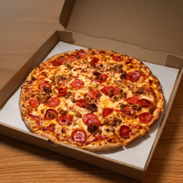 Large 2 Topping & 30 Bone In Wings.